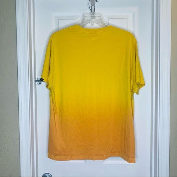 PINK Victoria's Secret Yellow Ombré Graphic Tee Shirt Sunshine On My Mind - Picture 7 of 9